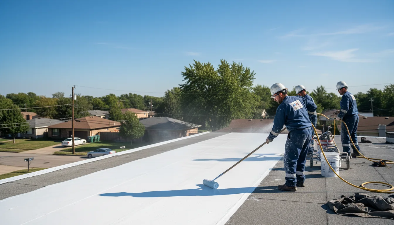 Commercial roof coating in Elaine, AR near me